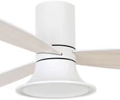 Wentylatory sufitowe - Beacon Lighting Wentylator sufitowy Flusso z lampą LED, biały - miniaturka - grafika 1