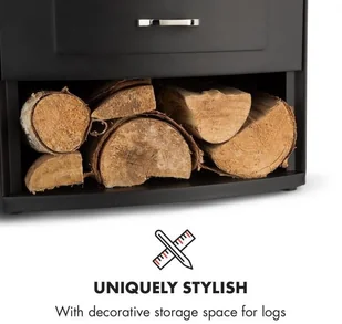 Klarstein Bormio 950/1900W czarny FP9-Bormio - Kominki elektryczne Klarstein Bormio 950/1900W czarny FP9-Bormio - Kominki elektryczne - miniaturka - grafika 5