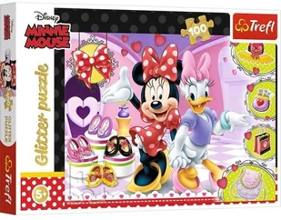 Trefl Puzzle 100 Glitter Minnie i błyskotki - Puzzle - miniaturka - grafika 5