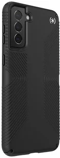 Speck Presidio2 Grip - Etui Samsung Galaxy S21+ z powłoką MICROBAN (Black/Black) - Etui i futerały do telefonów - miniaturka - grafika 5