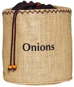 Pojemniki kuchenne - Kitchen Craft Natural Elements cebuli worek z płótna workowego Z czarnym karmy JVOS - miniaturka - grafika 1