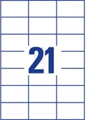 Etykiety do drukarek - Avery Zweckform LABEL 70X42 3MM INKJETLASERCOPY universal-labels Inkjet laser color-laser copier weiss 70x42,3mm 2100 Etiketten 3652 - miniaturka - grafika 1