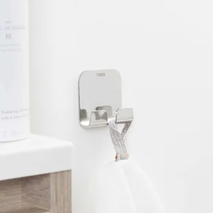 Tiger Podwójny wieszak na ręczniki Colar, chromowy, 1314630346 Coram - Wieszaki łazienkowe - miniaturka - grafika 3