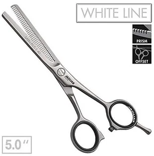 Jaguar Degażówki fryzjerskie jednostronne SATIN PLUS E 40 5" WHITE LINE 3850 - Nożyczki fryzjerskie - miniaturka - grafika 2