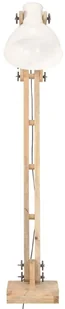 VidaXL Lampa podłogowa, biała, lite drewno mango, E27 320582 VidaXL VidaXL - Lampy sufitowe - miniaturka - grafika 3