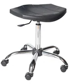 Fotele i krzesła biurowe - Prosedia taboret zmywalny Silver ROSE FLAT - miniaturka - grafika 1