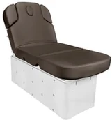 Fotele kosmetyczne - SPA LEŻANKA KOSMETYCZNA AZZURRO KRYSTAL 370-3 BRĄZOWA 110574 - miniaturka - grafika 1