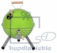 Grille - Garthen Kolorowy kulisty grill przenośny - zielony - miniaturka - grafika 1