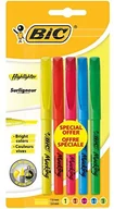 Zakreślacze - BIC Brite Liner Textmarker różne kolory zestaw  szt. blister 912272 - miniaturka - grafika 1