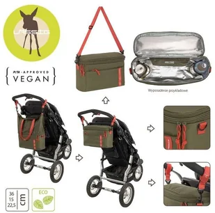 Lassig Casual Label Torba termiczna do wózka z możliwością powiększenia 2w1 Olive solution-bc-7433-0 - Torby i organizery dla mam - miniaturka - grafika 3