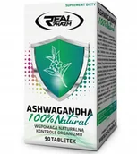 Witaminy i minerały dla sportowców - Real Pharm Ashwagandha 100% Natural 90tabs - miniaturka - grafika 1