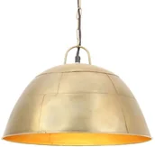 Lampy sufitowe - VidaXL Industrialna lampa wisząca, 25 W, mosiężna, okrągła, 41 cm, E27 320542 - miniaturka - grafika 1