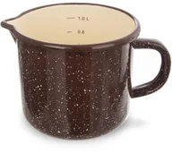 Kubki - Orion Kubek z miarką garnek emaliowany retro 1,2L 12cm 113164 - miniaturka - grafika 1