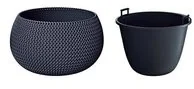 Prosperplast Doniczka ogrodowa Splofy Bowl, antracytowa, 29 cm, 3,9 cm - Donice - miniaturka - grafika 3