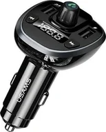 Transmitery FM - USAMS Transmiter FM/Bluetooth czarny (112236) - miniaturka - grafika 1