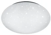 Lampy sufitowe - Trio Leuchten Nowoczesny okrągły plafon biały szkło zawiera LED - Starship - miniaturka - grafika 1
