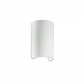 Lampy ścienne - Ideal Lux Kinkiet Flash Gesso AP1 Round 214696 nowoczesna oprawa ścienna w kolorze białym 214696 - miniaturka - grafika 1