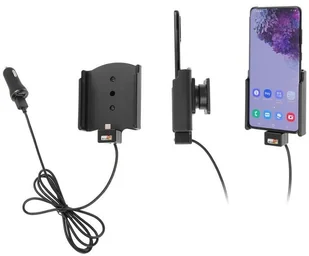 Brodit AB Uchwyt do Samsung Galaxy S20+ z wbudowanym kablem USB oraz ładowarką samochodową 721191 - Uchwyty samochodowe do telefonów - miniaturka - grafika 11