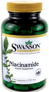 SWANSON Niacinamide 250mg 250caps - Witaminy i minerały dla sportowców - miniaturka - grafika 2