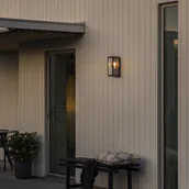 Lampy ogrodowe - Konstsmide Kinkiet zewnętrzny Carpi, czarny, 12,5 x 30 cm - miniaturka - grafika 1