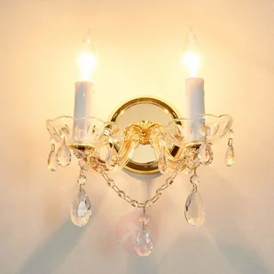 Kryształowa lampa ścienna DOLORES 2-punktowa - Lampy ścienne - miniaturka - grafika 3