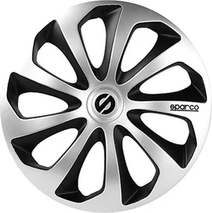 Sparco sparco spc1573svbk 4 ozdobne kołpaki 15 cali Sicilia, srebrny/czarny SPC1573SVBK - Akcesoria do elektronarzędzi - miniaturka - grafika 2