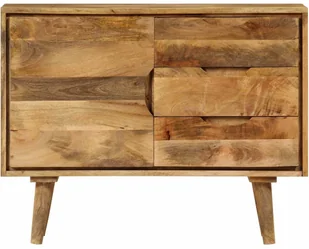vidaXL Szafka z litego drewna mango, 90 x 40 x 69 cm - Komody - miniaturka - grafika 7