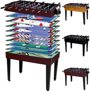 MAKSTOR.pl BRĄZOWA MULTIGRA 15w1 STÓŁ PIŁKARSKI BILARD TENIS POKER 2006021 (20060212) - Piłkarzyki - miniaturka - grafika 10