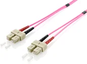 Kable miedziane - Equip Patchcord światłowodowy SC SC Multimode Duplex OM4 1m 255521 255521 - miniaturka - grafika 1