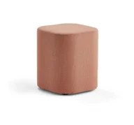 Taborety i hokery - AJ Produkty Stołek COMFY, wełna, łososiowo różowy - miniaturka - grafika 1