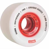 Akcesoria do skatingu - Globe kółka Softsider Cruiser Wheel White/Red WHTRED) rozmiar 65 - miniaturka - grafika 1