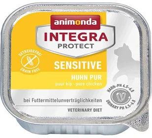 Animonda Integra Protect Sensitive dla kota smak kurczak tacka 16x100g - Mokra karma dla kotów - miniaturka - grafika 3