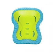 Akcesoria do skatingu - HMS H320 NIEBIESKO-LIMONKOWY ROZM. M ZESTAW OCHRANIACZY NILS EXTREME 1AB-16-60-055 - miniaturka - grafika 1