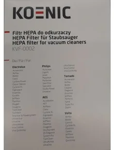 KOENIC Filtr Hepa KOENIC KVF-0002 - Akcesoria do odkurzaczy - miniaturka - grafika 2