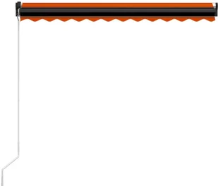 VidaXL Lumarko Ręcznie zwijana markiza z LED 350x250 cm, pomarańczowo-brązowa! 3055225 VidaXL - Markizy - miniaturka - grafika 5