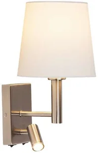 Rabalux Kinkiet LAMPA ścienna HARVEY 6539 abażurowa OPRAWA regulowany reflektorek LED 3W tuba do czytania satyna 6539 - Lampy ścienne - miniaturka - grafika 2