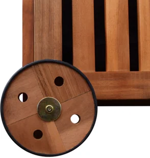 vidaXL Skrzynia na koce 118x52x58 cm drewniana - Inne meble do salonu - miniaturka - grafika 5