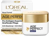 Kremy do twarzy - L'Oréal Paris Ujędrniająca pielęgnacja na noc do skóry dojrzałej, przeciwzmarszczkowa pielęgnacja nawilżająca przeciw przebarwieniom starczym, z fragmentami kolagenowymi Age Perfect Pro-Kolagenowy, 50 - miniaturka - grafika 1