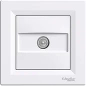 Gniazdka elektryczne - Schneider Asfora gniazdo antenowe TV podtynkowe przelotowe 4dB białe EPH3200221 - miniaturka - grafika 1