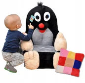 Fotele i pufy dla dzieci - Fotel Dla Dzieci Rozkładany Fotelik Pluszowy Pufa - miniaturka - grafika 1