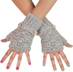 Art of Polo Grubo dziergane mitenki - Rękawiczki - miniaturka - grafika 3