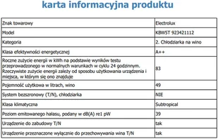 Electrolux KBW5T - Chłodziarki do wina - miniaturka - grafika 9