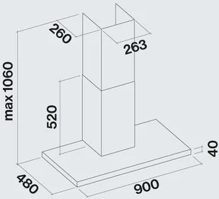 Falmec Lumen 90 Inox - Okapy kuchenne - miniaturka - grafika 4