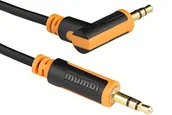 Kable - mumbi kabel audio jack  Jack 3.5 MM na 3.5 MM kąt 90 ° z pozłacanymi wtyczkami jack 2 m 12551 - miniaturka - grafika 1