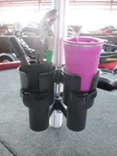 Inne akcesoria dla wędkarzy - Robo Cup 12 krzesło kolory, BEST uchwyt do napojów do napojów, Angel/Stock, łodzi, na plażę, Golf Cart, dla wózków inwalidzkich, Walker, pałeczki do perkusji stojak, mikrofon, czarny 07101B - miniaturka - grafika 1