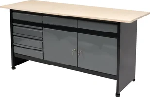 VOREL Biurko stół szafka warsztatowa na narzędzia 1700 x 600mm 58456 - Stoły warsztatowe - miniaturka - grafika 2