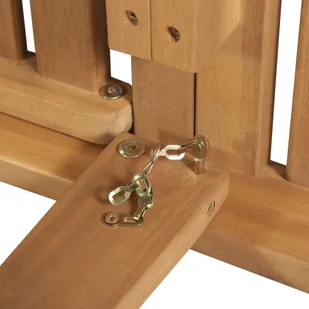 vidaXL Składany leżak z poduszką lite drewno akacjowe 3064164 - Leżaki ogrodowe - miniaturka - grafika 10