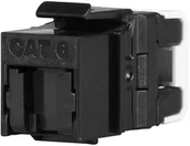 Złącza, przejściówki, adaptery - KEYSTONE Solarix Moduł RJ-45 UTP kat.6 szybkozaciskowy SXKJ-6-UTP-BK-NA) 25286803 - miniaturka - grafika 1