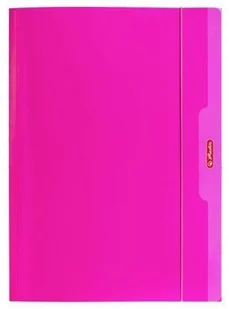 Herlitz TECZKA RYS. A4 Z GUMKĄ COL.BLOCK. RÓŻOWA - Teczki i skoroszyty - miniaturka - grafika 3