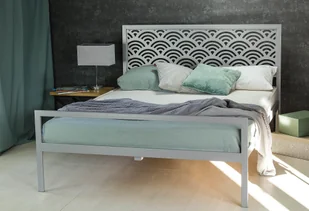 Artbed Collection Łóżko metalowe nowoczesne "Milo" z dwoma szczytami - Łóżka Artbed Collection Łóżko metalowe nowoczesne "Milo" z dwoma szczytami - Łóżka - miniaturka - grafika 1